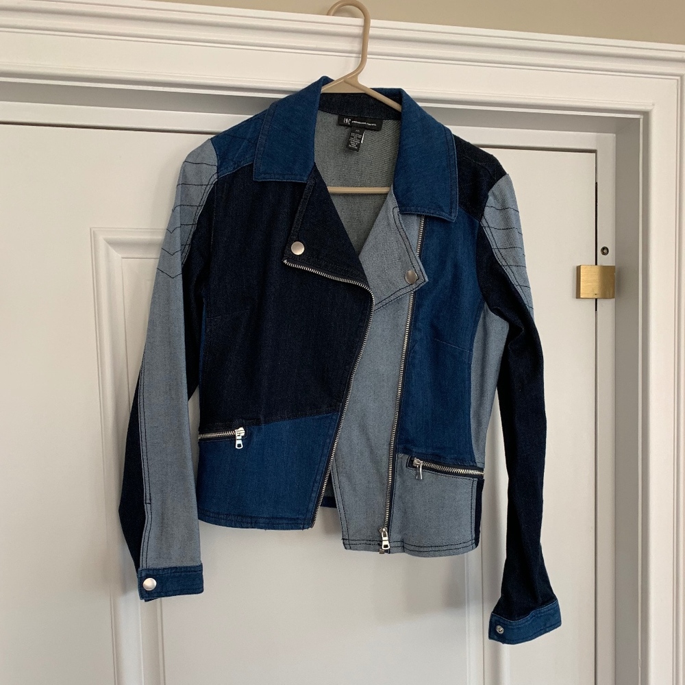 Womens Denim INC Moto Jacket